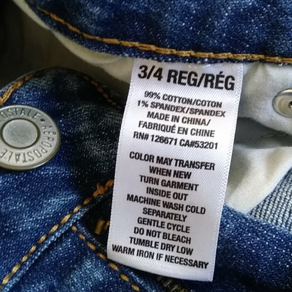 Aeropostale Bayla Skinny Distressed Jeans 3/4 J - Picture 3 of 15